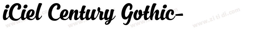 iCiel Century Gothic字体转换